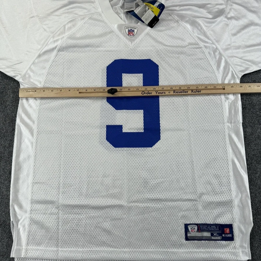 Dallas Cowboys Jersey Mens XL White NFL Football Tony Romo 9 Reebok On Field NWT